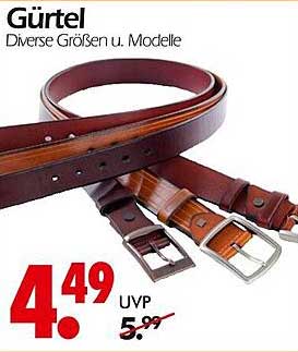 Gürtel – Diverse Größen u. Modelle