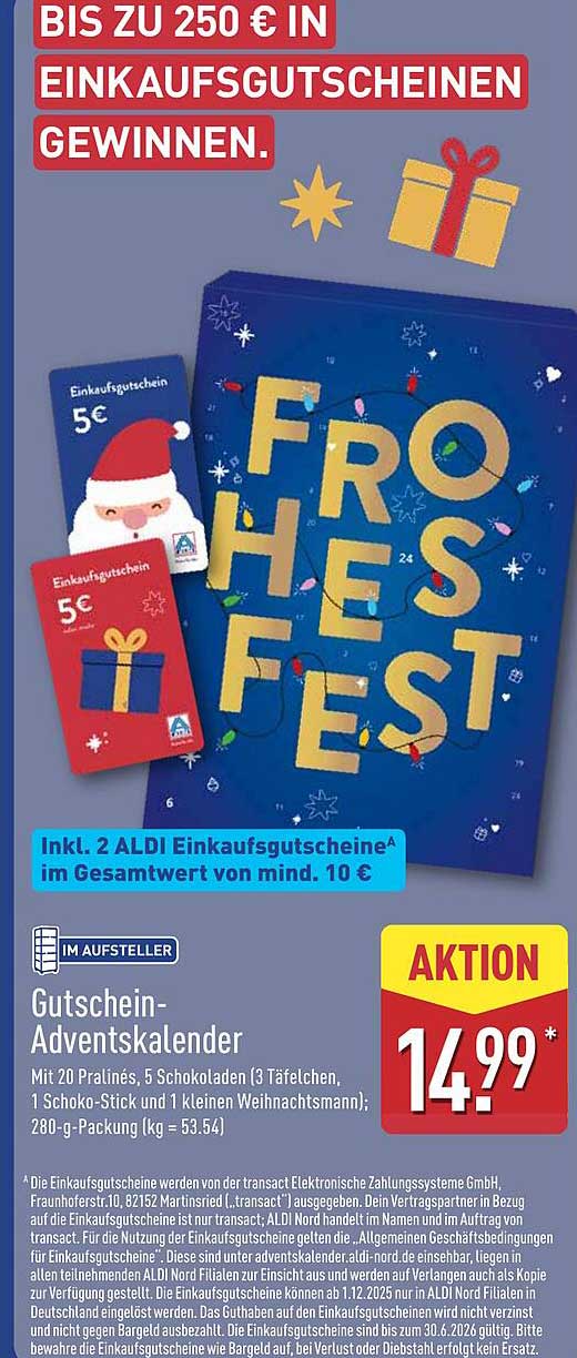 Gutschein-Adventskalender