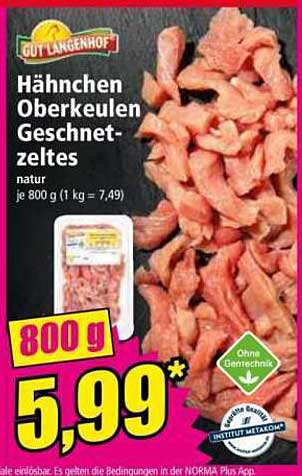 Hähnchen Oberkeulen Geschnetzeltes 800 g