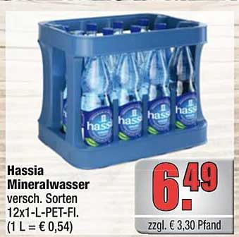 Hassia Mineralwasser 12x1L - Vielfalt für jeden Durst