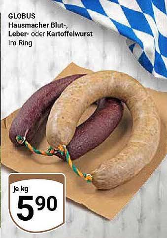 Hausmacher Blut-, Leber- oder Kartoffelwurst im Ring