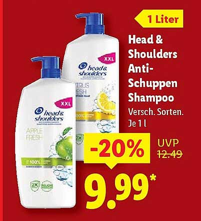 Head & Shoulders Anti-Schuppen Shampoo – 1 Liter