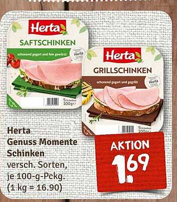 Herta Genuss Momente Schinken - Aktion