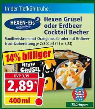 Hexen Grusel oder Erdbeer Cocktail Becher 400 ml