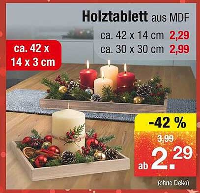 Holztablett aus MDF