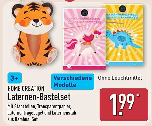 HOME CREATION Laternen-Bastelset - verschiedene Modelle
