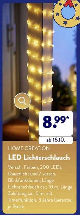 HOME CREATION LED Lichterschlauch