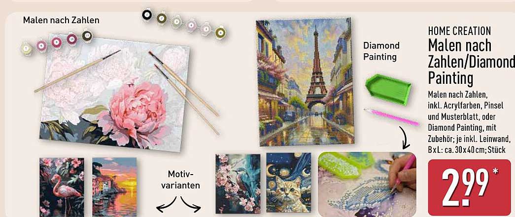 HOME CREATION Malen nach Zahlen/Diamond Painting