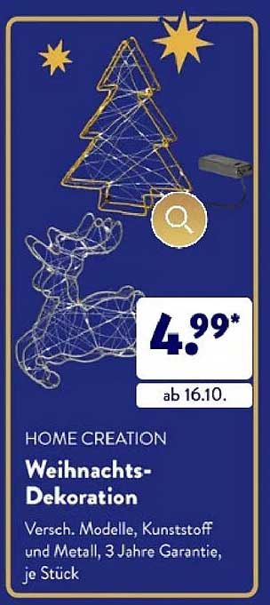 HOME CREATION Weihnachts-Dekoration
