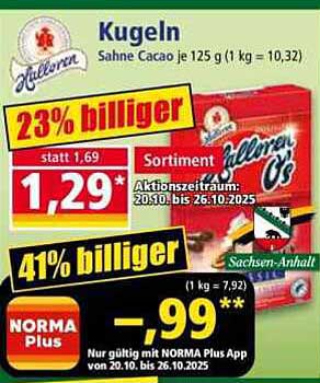 Hüller Kugeln Sahne Cacao 125 g