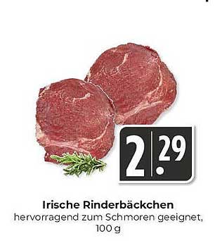 Irische Rinderbäckchen - hervorragend zum Schmoren geeignet!