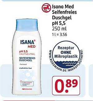 Isana Med Seifenfreies Duschgel pH 5,5 250 ml
