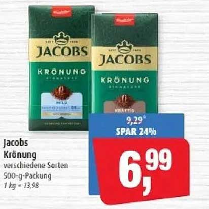 Jacobs Krönung 500-g-Packung - Verschiedene Sorten