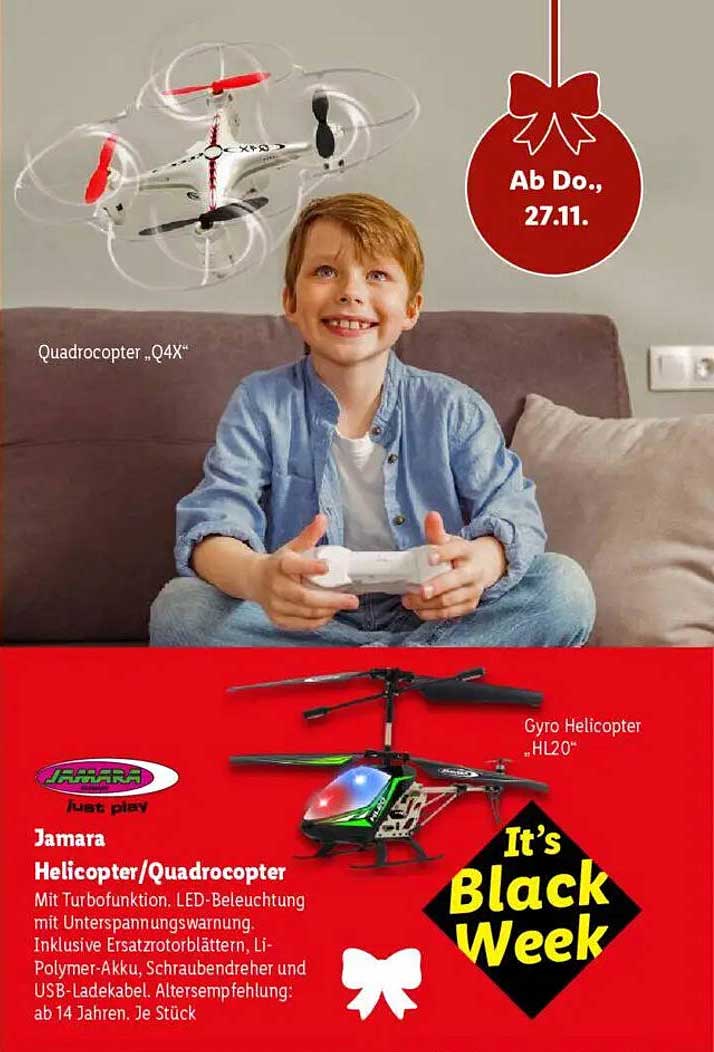 Jamara Quadcopter "Q4X" und Gyro Helicopter "HL20"
