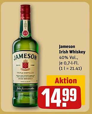 Jameson Irish Whiskey 0,7 l