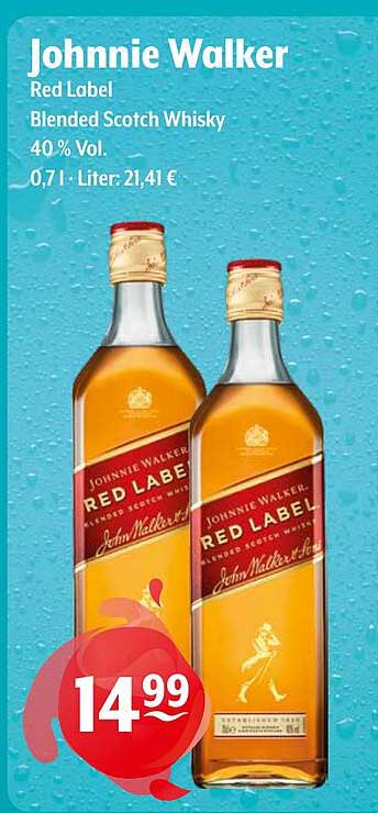 Johnnie Walker Red Label Blended Scotch Whisky 0,7L