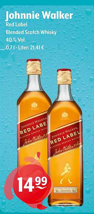 Johnnie Walker Red Label Blended Scotch Whisky 0,7l