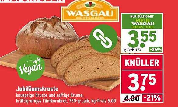 Jubiläumscruste - knusprige Kruste und saftige Krume