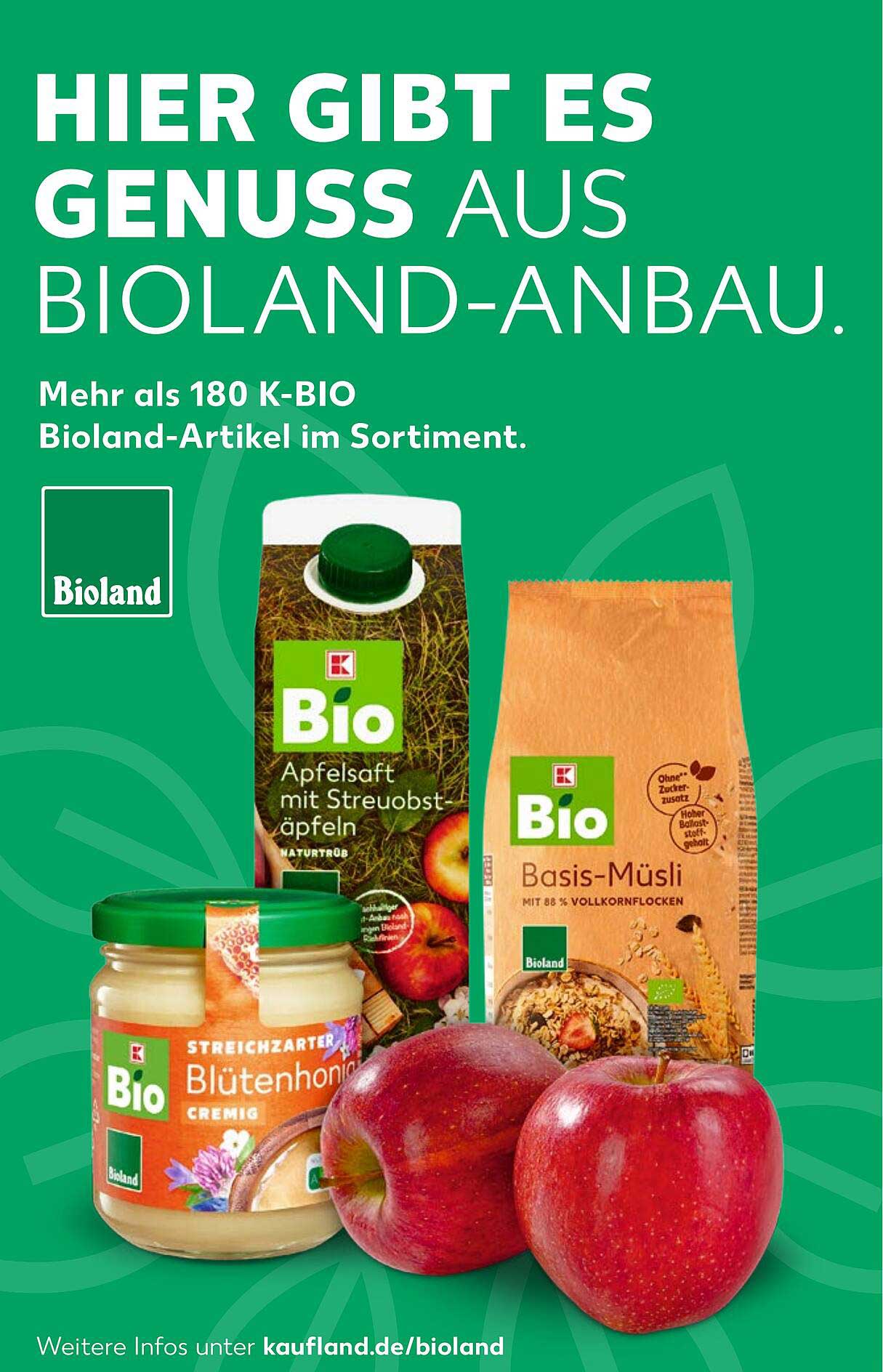 K-BIO Bioland Artikel: Frischer Genuss aus der Natur