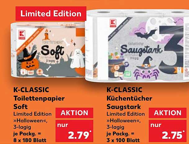 K-CLASSIC Toilettenpapier Soft Limited Edition Halloween