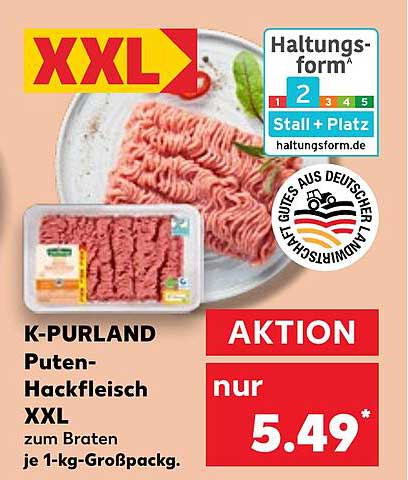K-PURLAND Puten-Hackfleisch XXL