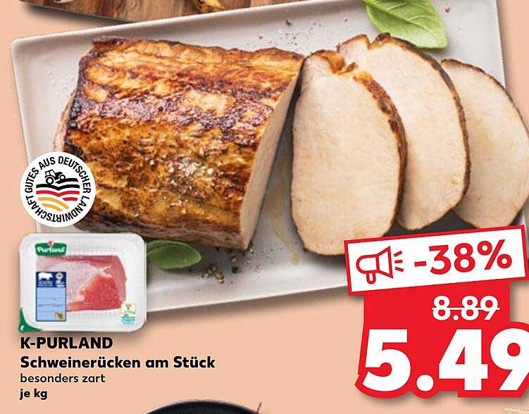 K-Purland Schweinerücken am Stück, besonders zart