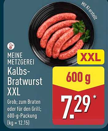 Kalbs-Bratwurst XXL - 600 g