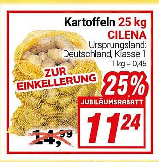 Kartoffeln 25 kg CILENA