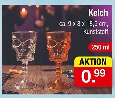 Kelch aus Kunststoff - 250 ml, in zwei ansprechenden Farben