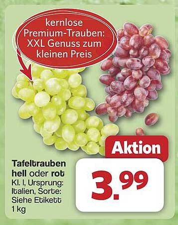 Kernlose Premium-Trauben: XXL Genuss zum kleinen Preis