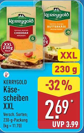 Kerrygold Käse-Scheiben XXL 230 g