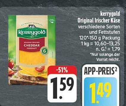 kerrygold Original Irischer Käse verschiedene Sorten und Fettstufen
