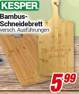 KESPER Bambus-Schneidebrett - verschiedene Ausführungen