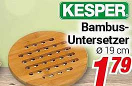 KESPER Bambus-Untersetzer Ø 19 cm