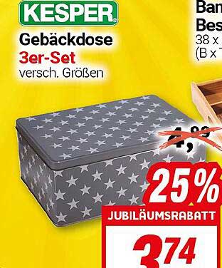 Kesper Gebäckdose 3er-Set in versch. Größen