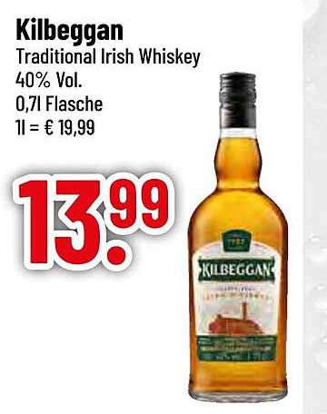 Kilbeggan Traditional Irish Whiskey 0,7l