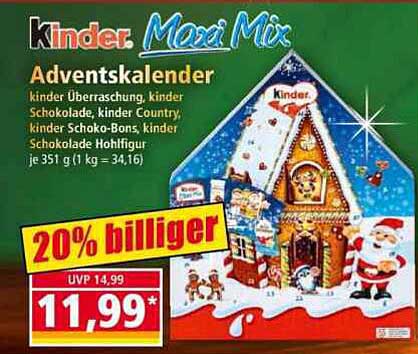 Kinder Maxi Mix Adventskalender