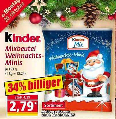 Kinder Mixbeutel Weihnachts-Minis