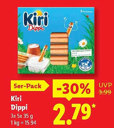 Kiri Dippi 5er-Pack - Der cremige Snack für Groß und Klein