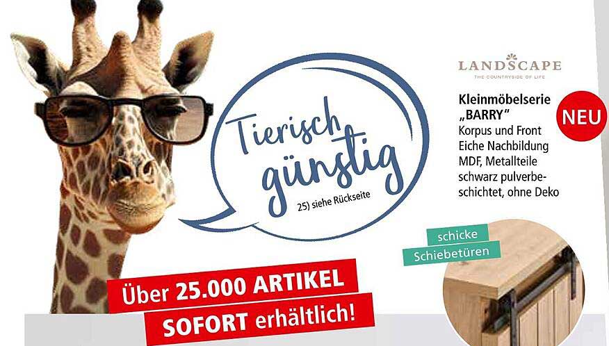 Kleinmöbelserie "BARRY" – Tierisch günstige Angebote bei Zurbrüggen