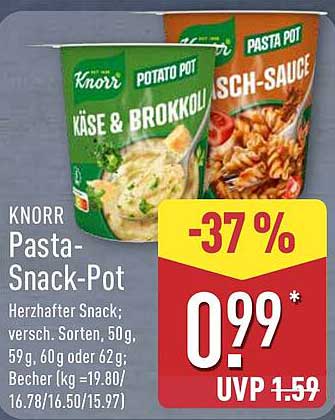KNORR Pasta-Snack-Pot - Herzhaft lecker!
