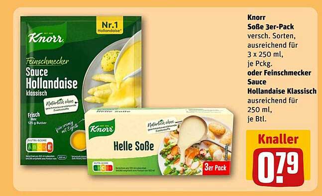 Knorr Soße 3er-Pack – Geschmack für jeden Anlass