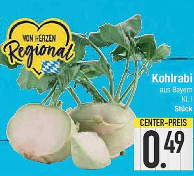 Kohlrabi aus Bayern, Klasse I, Stück