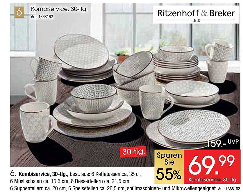 Kombiservice, 30-tlg. von Ritzenhoff & Breker