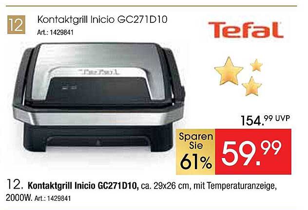 Kontaktgrill Inicio GC271D10