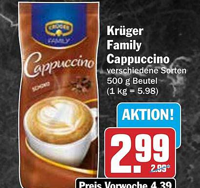 Krüger Family Cappuccino verschiedene Sorten 500 g Beutel