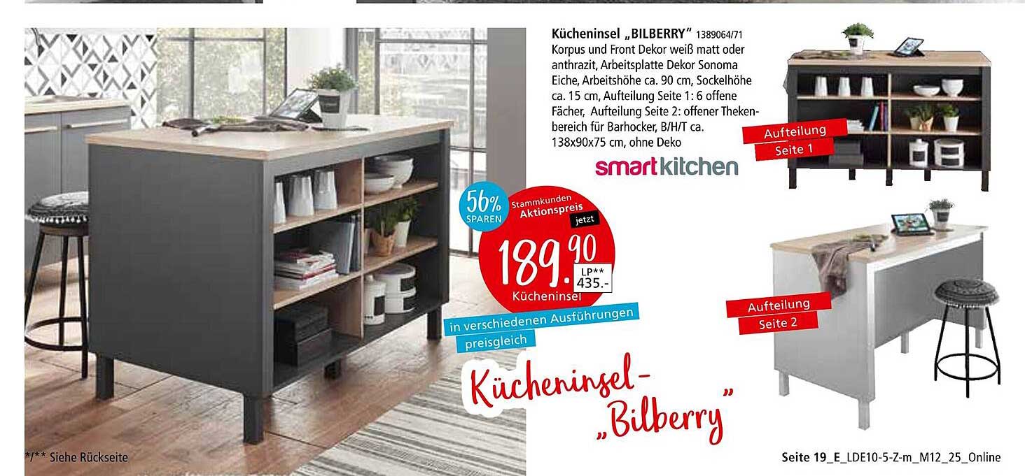 Kücheninsel "BILBERRY"