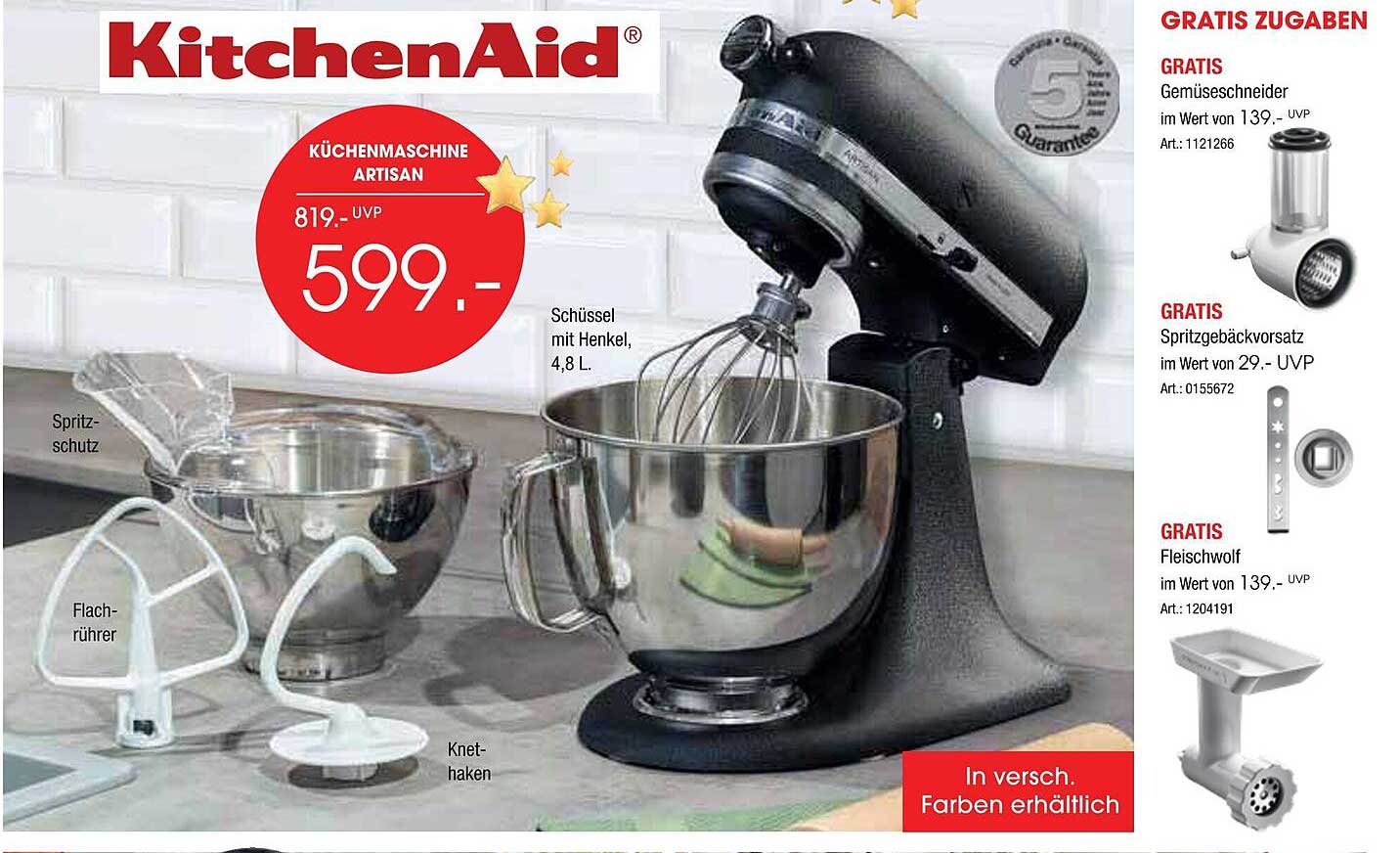 Küchenmaschine Artisan von KitchenAid