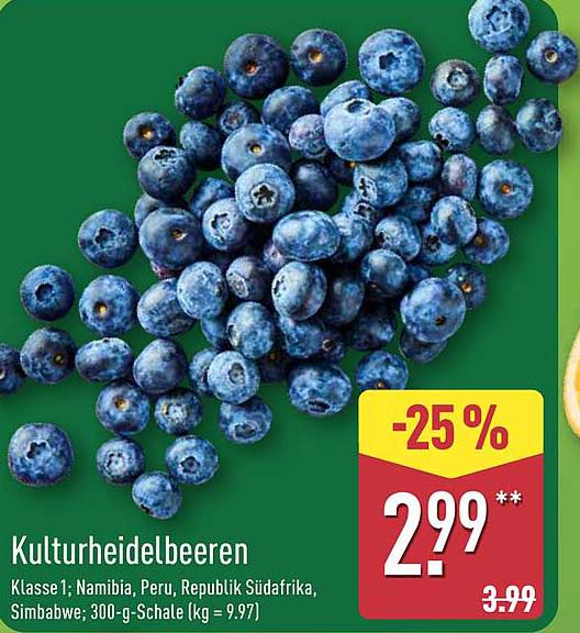 Kulturheidelbeeren - 300-g-Schale