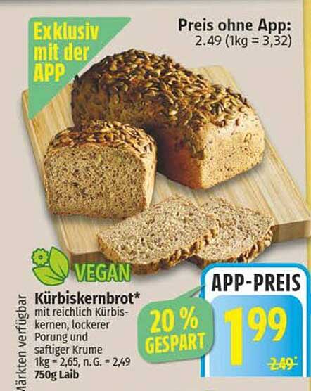 Kürbiskernbrot* (750g Laib)